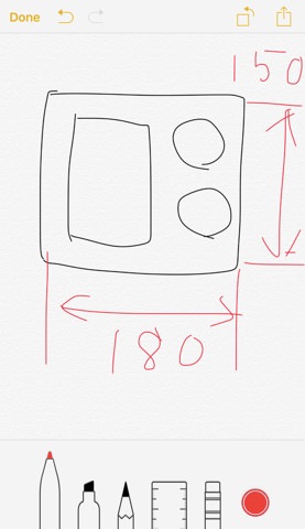 手書きのメモも残せる