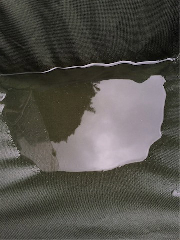 トイレから帰ってきてイスが水びたしになっていたときの写真。思い出すだけで泣きたくなります