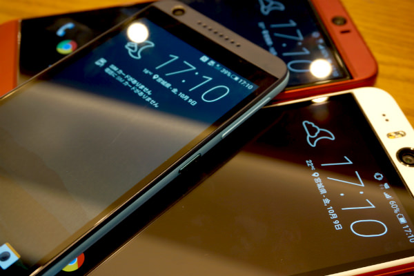 同じユーザーインターフェース「Sense 7」を搭載している「HTC Desire EYE」「HTC J butterfly HTV31」