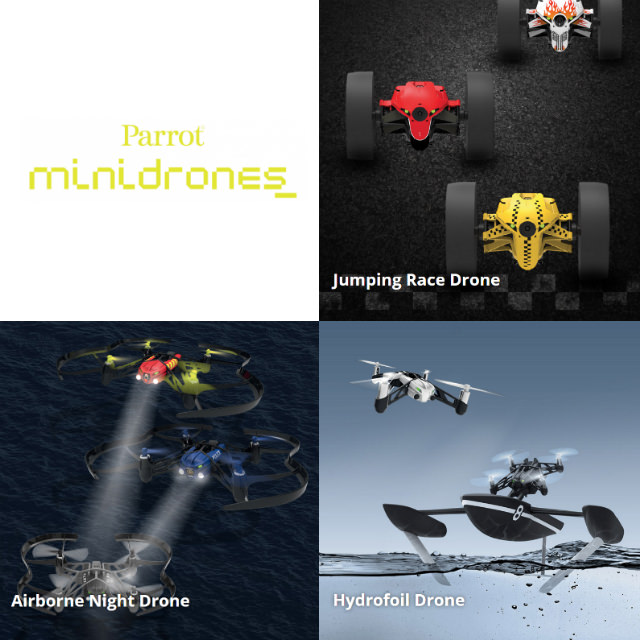 新型mini drones:「Jumping」「Airborne」「Hydrofoil」