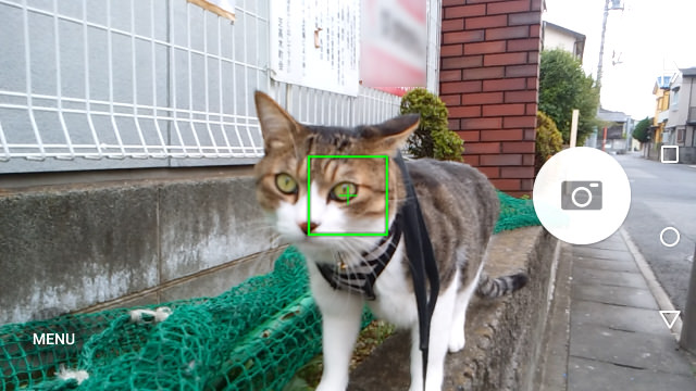 タッチフォーカスと自動認識の両方に対応。気軽にシャッターを切ってもOKです