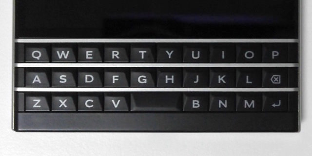 BlackBerry Passportの物理キーボード