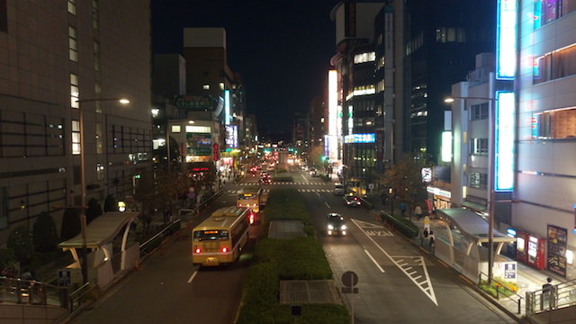 夜の街の景色