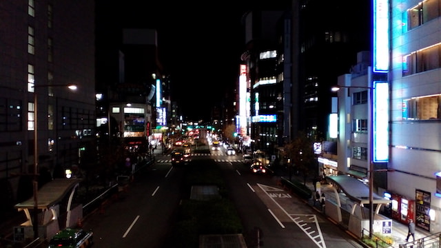 夜の街の景色
