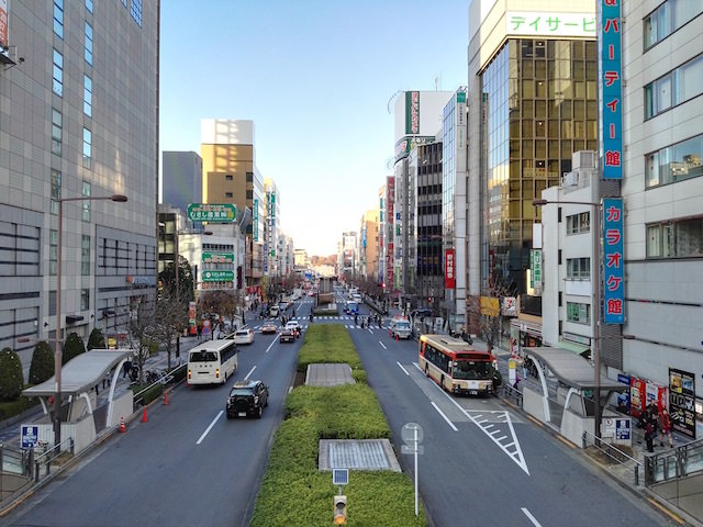 Mate Sで撮影した街の景色(HDRオフ)