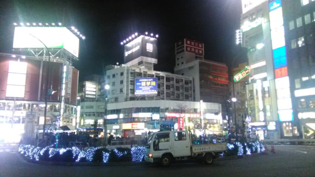 幻想的な雰囲気になってしまった夜景