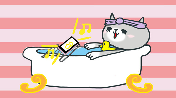 防水+スピーカーで半身浴も捗ります!
