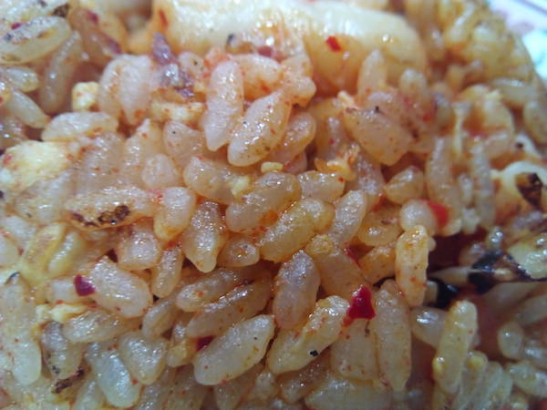 食べ物続きですが、今度は熱々の炒飯でマクロ撮影テスト