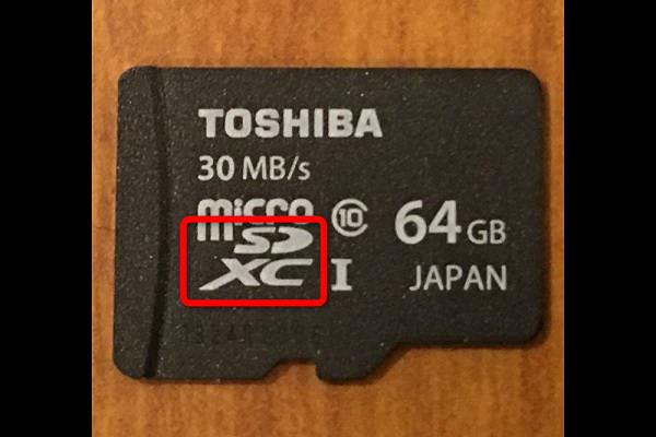 64GB以上対応のSDXC