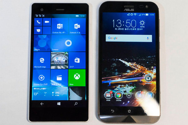 VAIO Phone BizをZenFone Zoomと比較