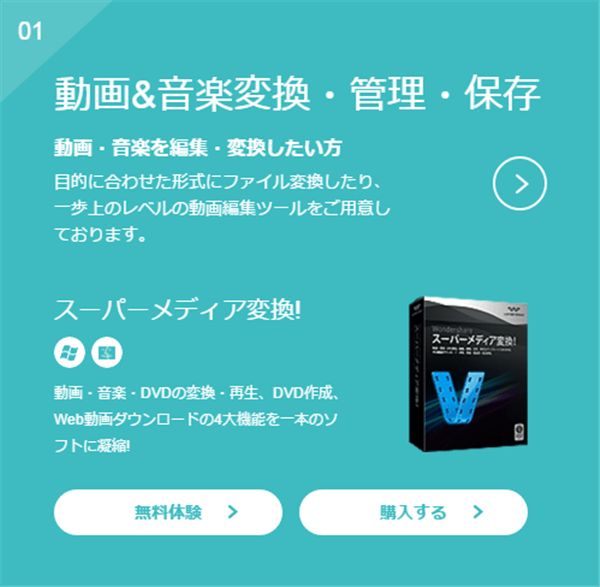 Wondershare スーパーメディア変換!