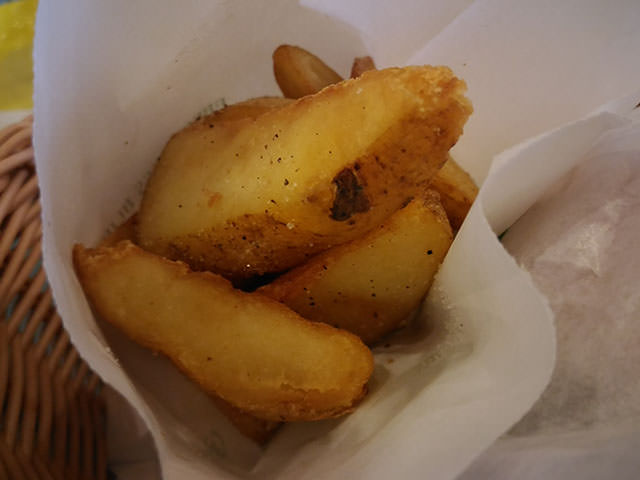 フライドポテトを接写