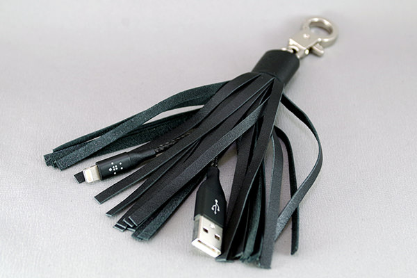 lightning to USB Leather Tassel