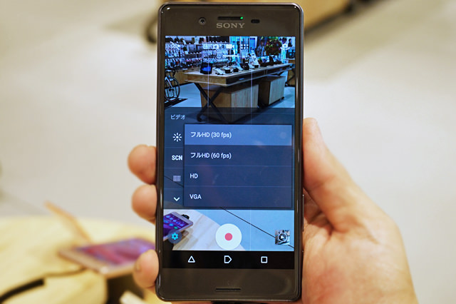 Xperia X Performance純正のカメラアプリには4K動画撮影機能はなくなりました