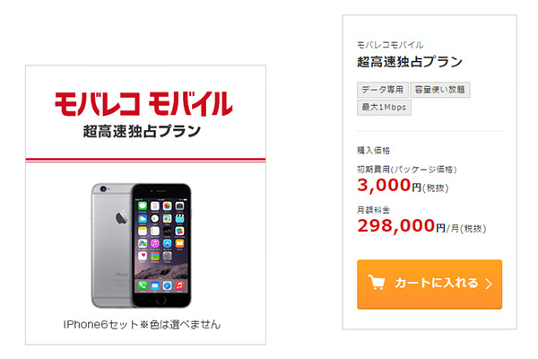 月額298,000円の超高速独占プラン