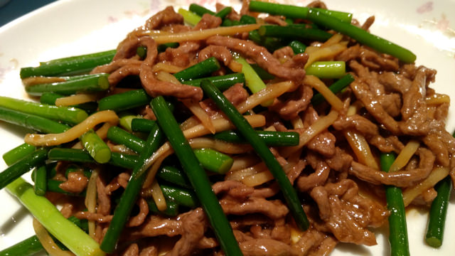 美味しそうにとれた青椒肉絲