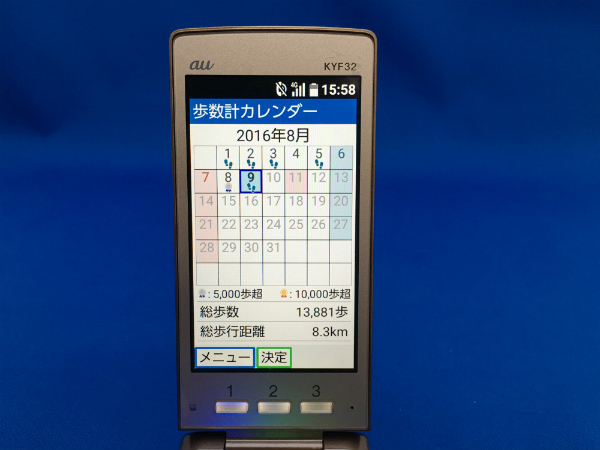 歩数計カレンダー