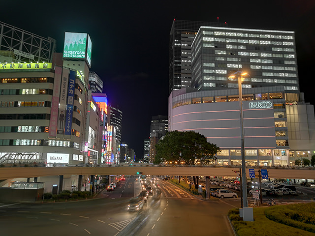 夜間撮影モードで撮影した1枚