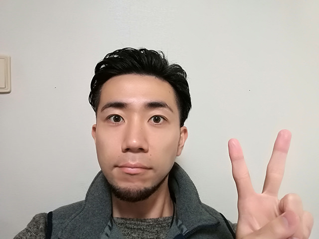 ビューティーモード(設定:5)で撮影