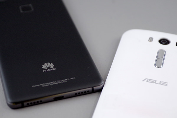 P9 lite PREMIUM、ZenFone 2 Laserを比較