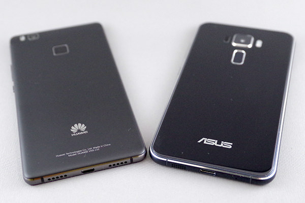 P9 lite PREMIUM、ZenFone 3を比較