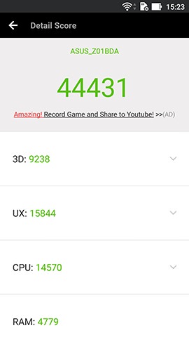 AnTuTu Benchmarkで測定