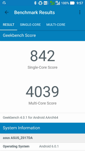 ZenFone 3のスコア