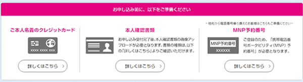 UQモバイルの申し込みに必要なもの