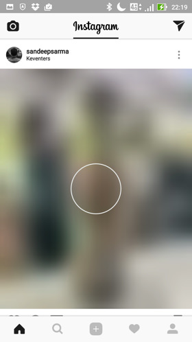 Instagramは約20秒かかった