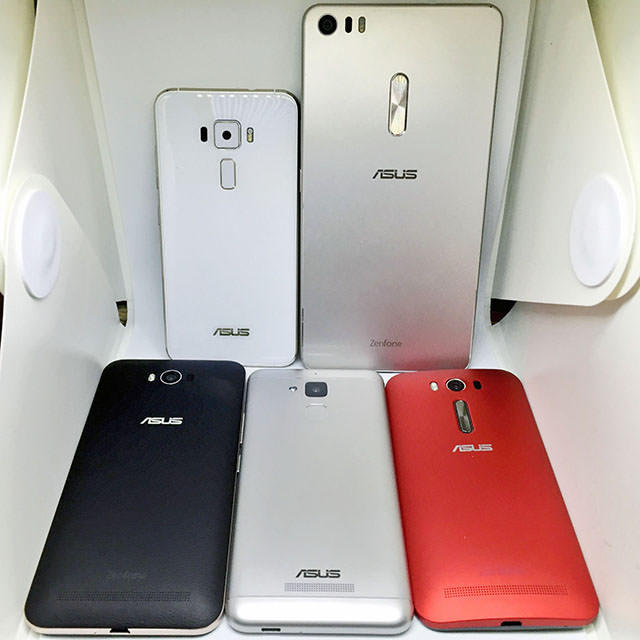ZenFoneシリーズを改めてみるとデザインの違いがわかる