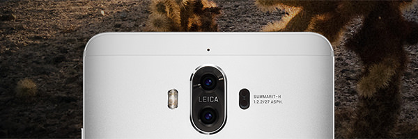 HUAWEI Mate 9 のデュアルレンズカメラ