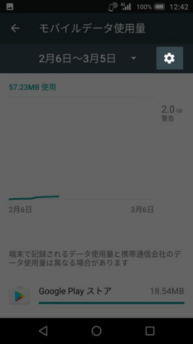 【歯車アイコン】→【請求期間】と順にタップ