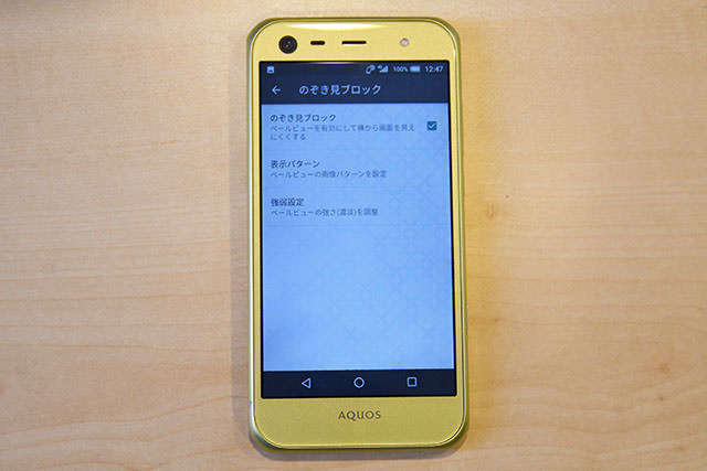 正面から見たところ