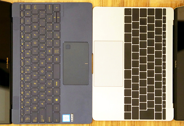 キーボードとトラックパッドの比較