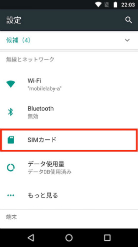 データ通信に利用できるSIMカードは1つだけ