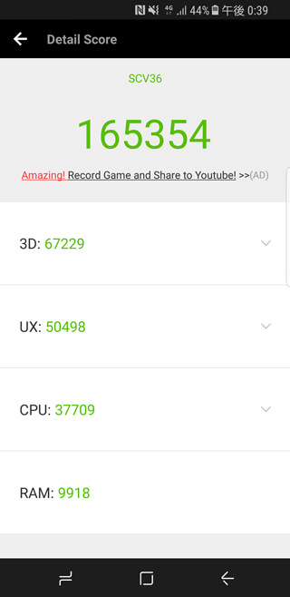AnTuTu Bencmark v6.2.7のベンチマークスコア