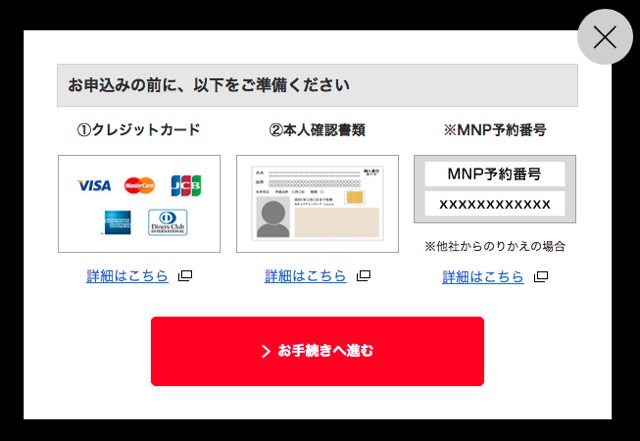 オンライン手続きで必要なもの