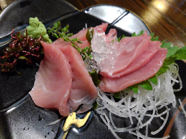 脳天の刺身