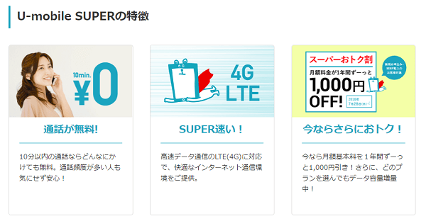 10分以内の通話ならどんなにかけても無料です""