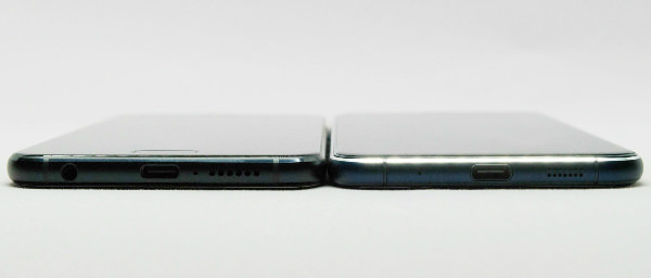 充電端子はどちらもUSB type-C。ZenFone 4からはイヤホンジャックも下部にまとまり扱いやすくなりました