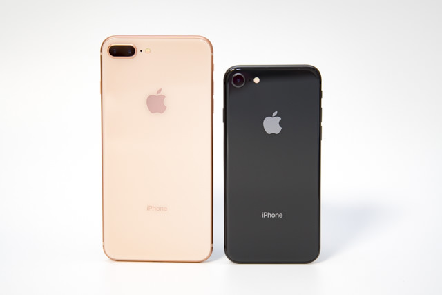 iPhone 8 / 8 Plusを比較 外観