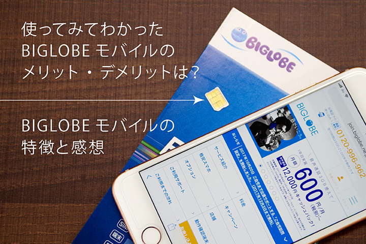 使ってみてわかったBIGLOBEモバイル(SIM)のメリット・デメリットまとめ!