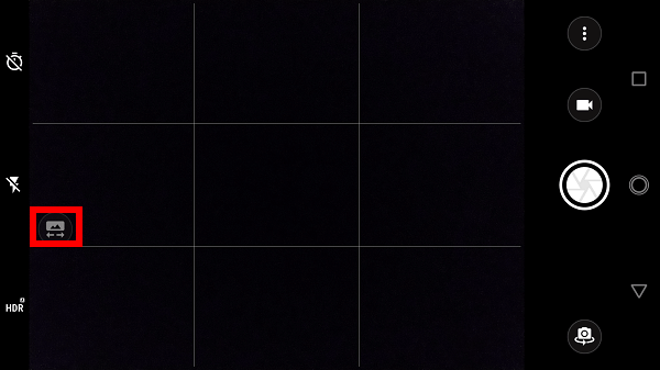 オート撮影時の画面