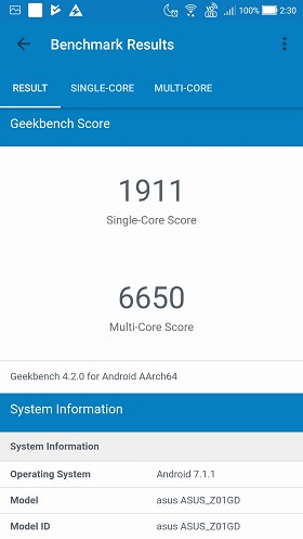 ZenFone 4 Proのベンチマークスコア