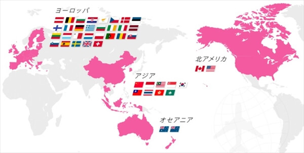 日本と海外で通信サービスが異なる