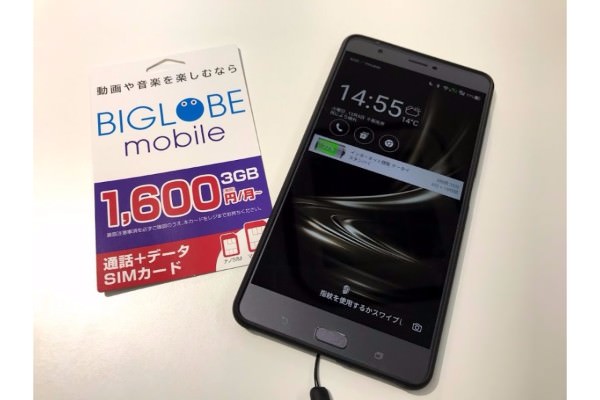 ZenFone 3 Ultra + BIGLOBEモバイル エンタメフリー・オプション