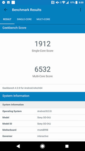 Xperia ベンチマークスコアを比較
