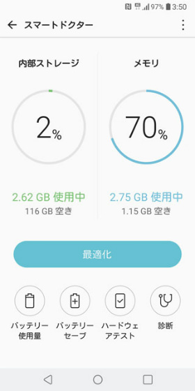 簡単操作で最適化