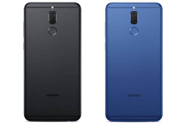Mate 10 lite。左から、グラファイトブラック・オーロラブルー