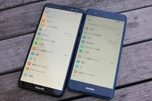 Mate 10 liteは一画面の情報量が多い